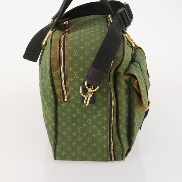 LOUIS VUITTON Monogram Mini Claudine Boston Bag TST Khaki M42332 LV Auth gh1987