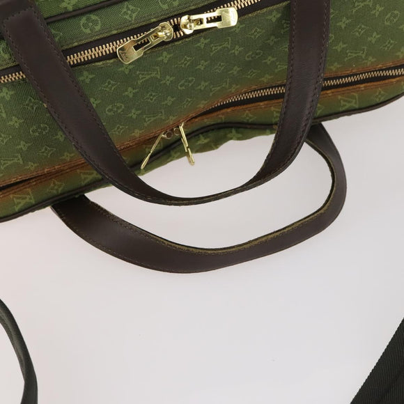 LOUIS VUITTON Monogram Mini Claudine Boston Bag TST Khaki M42332 LV Auth gh1987