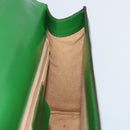 Salvatore Ferragamo Gancini Shoulder Bag Leather Green Silver Auth gh1988A-18