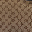 GUCCI GG Canvas Web Sherry Line Shoulder Bag Beige Silver 169937 Auth gh1991-3
