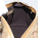 GUCCI GG Crystal Boston Bag Coated Canvas Beige Gold Auth gh1992-18