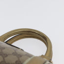 GUCCI GG Crystal Boston Bag Coated Canvas Beige Gold Auth gh1992-8