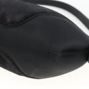 Salvatore Ferragamo Gancini Shoulder Bag Suede Black Silver Auth gh1993-14