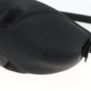 Salvatore Ferragamo Gancini Shoulder Bag Suede Black Silver Auth gh1993-16