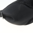 Salvatore Ferragamo Gancini Shoulder Bag Suede Black Silver Auth gh1993-9