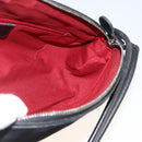 Salvatore Ferragamo Gancini Shoulder Bag Suede Black Silver Auth gh1993-17