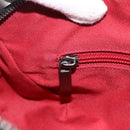 Salvatore Ferragamo Gancini Shoulder Bag Suede Black Silver Auth gh1993-19