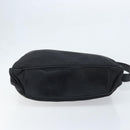 GUCCI Bamboo Shoulder Bag Nylon 2way Brown Silver Auth gh1994-5