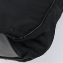 GUCCI Bamboo Shoulder Bag Nylon 2way Brown Silver Auth gh1994-17