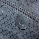GUCCI Bamboo Shoulder Bag Nylon 2way Brown Silver Auth gh1994-18