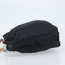 GUCCI Bamboo Shoulder Bag Nylon 2way Brown Silver Auth gh1994-4