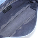 Salvatore Ferragamo Gancini Shoulder Bag Canvas Beige Gold Auth gh1995A-11