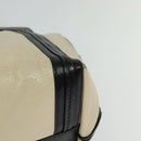 Chloe Alison Tote Bag Leather Beige Black Auth gh200-13