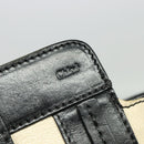 Chloe Alison Tote Bag Leather Beige Black Auth gh200-14