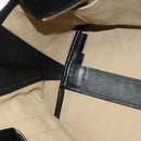 Chloe Alison Tote Bag Leather Beige Black Auth gh200-17