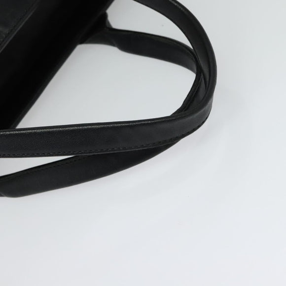 Chloe Alison Tote Bag Leather Beige Black Auth gh200