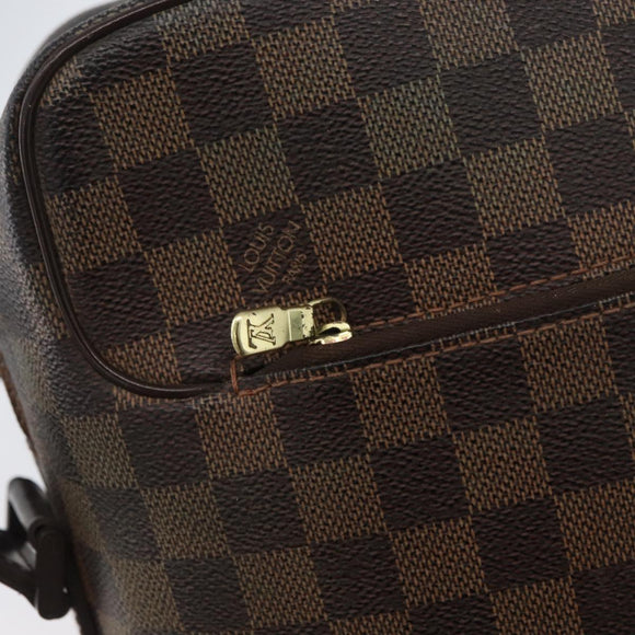 LOUIS VUITTON Damier Ebene Olaf MM Shoulder Bag N41441 LV Auth gh2004