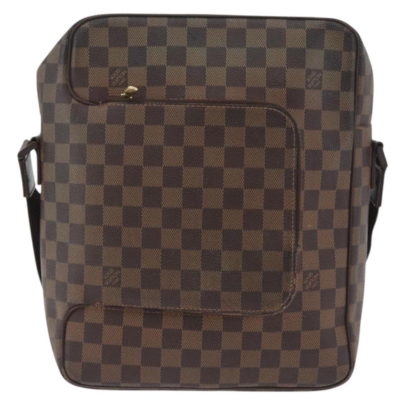 LOUIS VUITTON Damier Ebene Olaf MM Shoulder Bag N41441 LV Auth gh2004