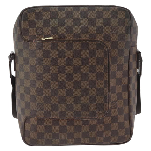LOUIS VUITTON Damier Ebene Olaf MM Shoulder Bag N41441 LV Auth gh2004