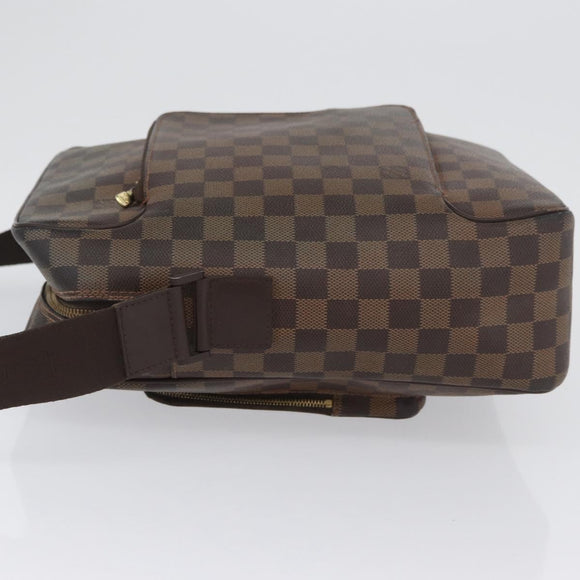 LOUIS VUITTON Damier Ebene Olaf MM Shoulder Bag N41441 LV Auth gh2004