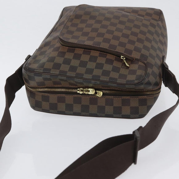 LOUIS VUITTON Damier Ebene Olaf MM Shoulder Bag N41441 LV Auth gh2004