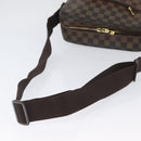 LOUIS VUITTON Damier Ebene Olaf MM Shoulder Bag N41441 LV Auth gh2004-7