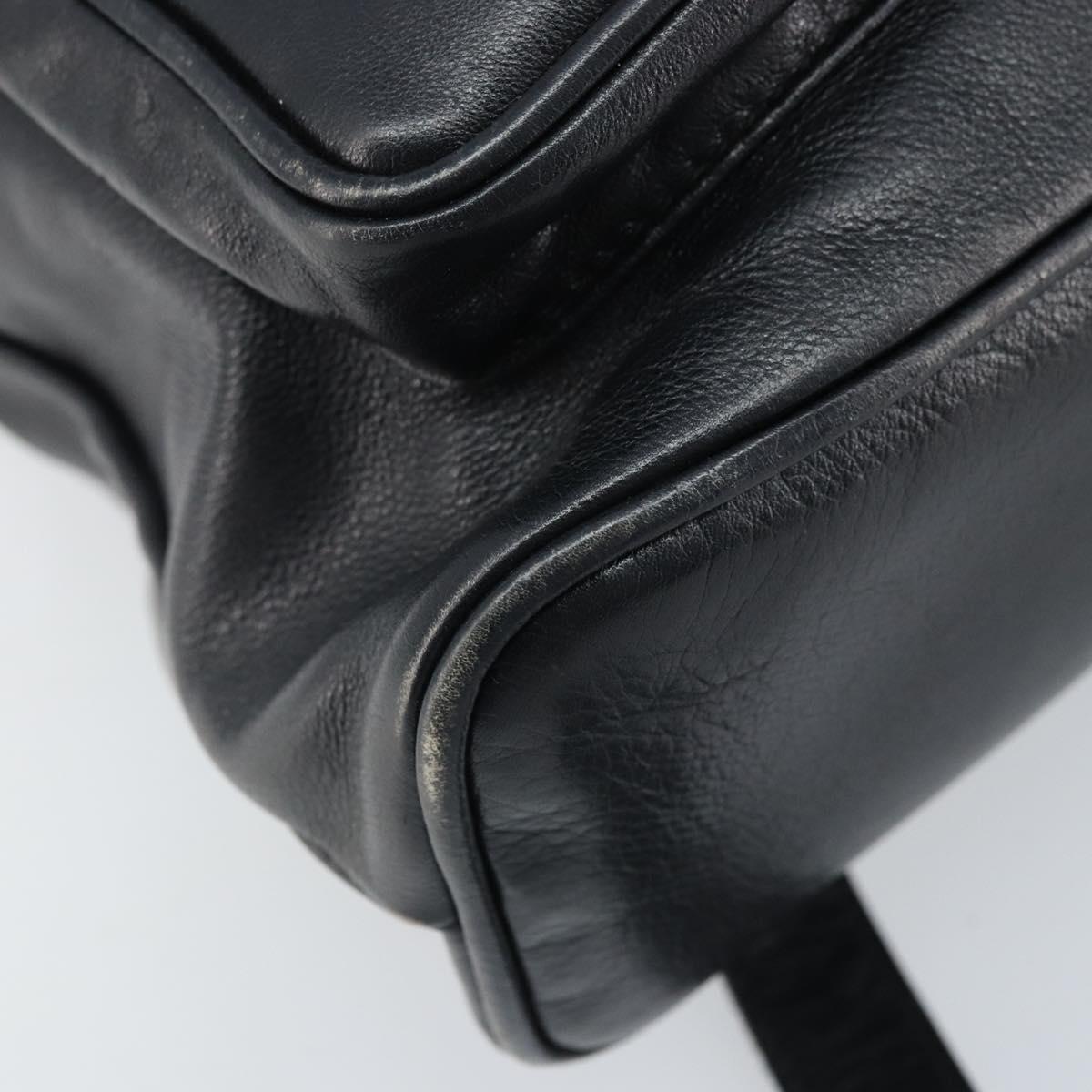GUCCI Bamboo Backpack Leather Black Gold 003 2058 0016 Auth  display picture 2