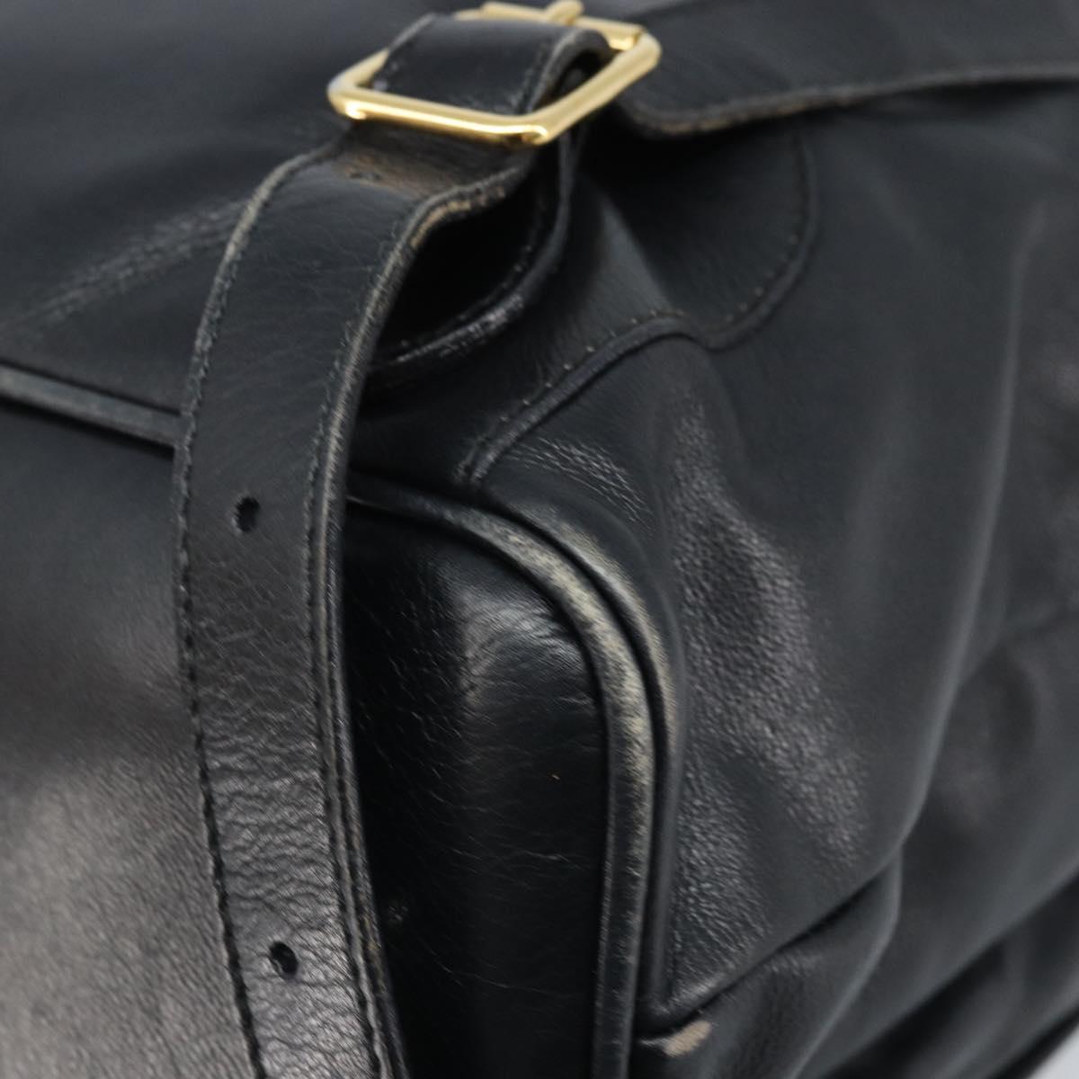 GUCCI Bamboo Backpack Leather Black Gold 003 2058 0016 Auth  display picture 3