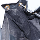 GUCCI Bamboo Backpack Leather Black Gold 003 2058 0016 Auth gh2009-23