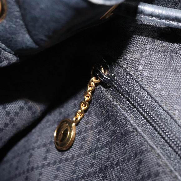 GUCCI Bamboo Backpack Leather Black Gold 003 2058 0016 Auth gh2009