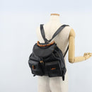 GUCCI Bamboo Backpack Leather Black Gold 003 2058 0016 Auth gh2009-28