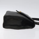 BALLY Hand Bag Leather Black Gold Auth gh201-3