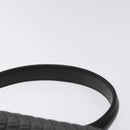 BALLY Hand Bag Leather Black Gold Auth gh201-8