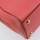 FENDI 2JOURS Hand Bag Leather 2way Pink Gold Auth gh2010-10
