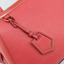 FENDI 2JOURS Hand Bag Leather 2way Pink Gold Auth gh2010-18
