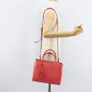 FENDI 2JOURS Hand Bag Leather 2way Pink Gold Auth gh2010-25