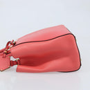 FENDI 2JOURS Hand Bag Leather 2way Pink Gold Auth gh2010-4