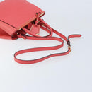 FENDI 2JOURS Hand Bag Leather 2way Pink Gold Auth gh2010-9