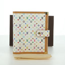 LOUIS VUITTON Multicolor Agenda GM Day Planner Cover White R20894 Auth gh2015SAV-12