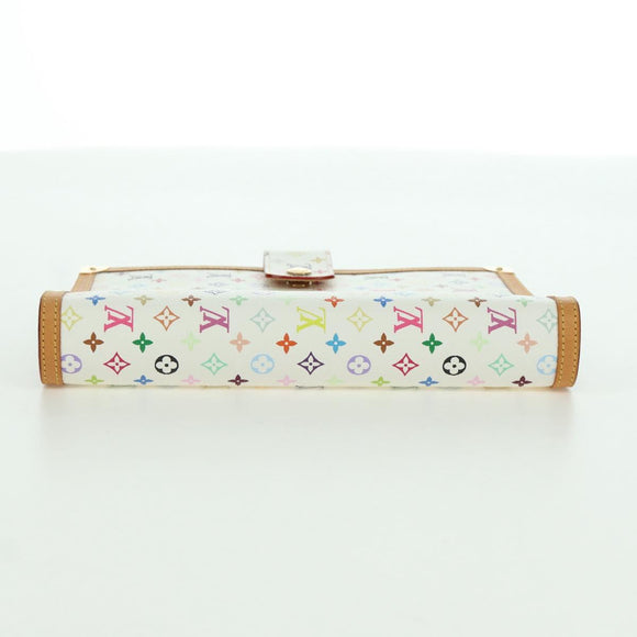 LOUIS VUITTON Multicolor Agenda GM Day Planner Cover White R20894 Auth gh2015SAV