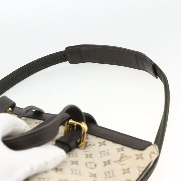 LOUIS VUITTON Monogram Mini Françoise Tote Bag 2way Khaki M92209 LV Auth gh2019