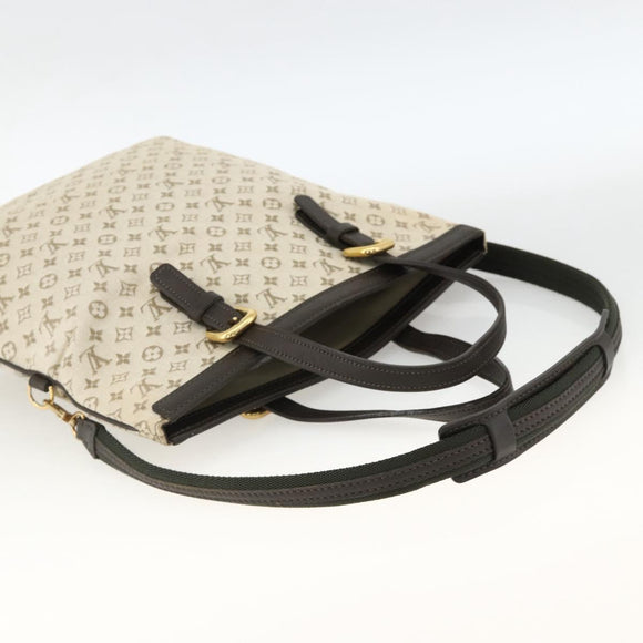 LOUIS VUITTON Monogram Mini Françoise Tote Bag 2way Khaki M92209 LV Auth gh2019