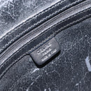 CELINE Macadam Canvas Hand Bag PVC Leather Black Gold Auth gh2022-15