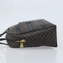 CELINE Macadam Canvas Hand Bag PVC Leather Black Gold Auth gh2022-5