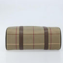 Burberrys Nova Check Hand Bag Canvas Brown Gold Auth gh2024-9