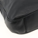 GUCCI Bamboo Shoulder Bag Leather 2way Black Gold 001 1577 Auth gh2025-16