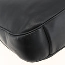 GUCCI Bamboo Shoulder Bag Leather 2way Black Gold 001 1577 Auth gh2025-10