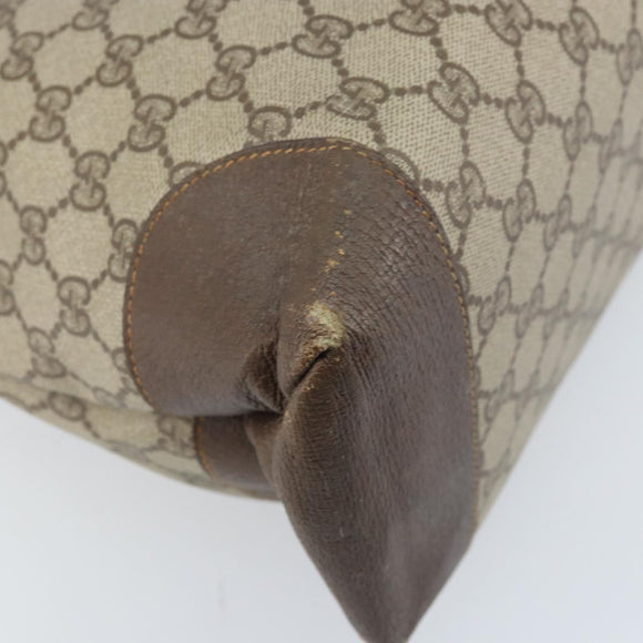 GUCCI GG Supreme Tote Bag PVC Beige Gold 002 39 0172 Auth gh2028
