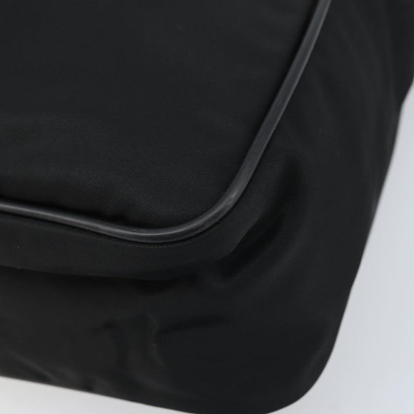 PRADA Shoulder Bag Nylon Black Silver Auth gh2029