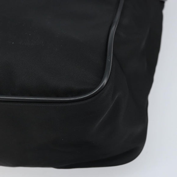 PRADA Shoulder Bag Nylon Black Silver Auth gh2029